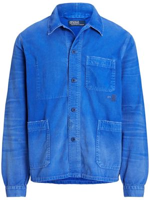 Polo Ralph Lauren multiple-pocket twill cotton shirt jacket - Blue