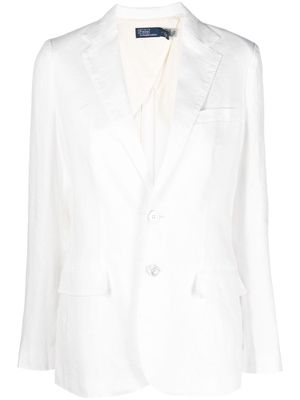Polo Ralph Lauren notched-lapel single-breasted blazer - White