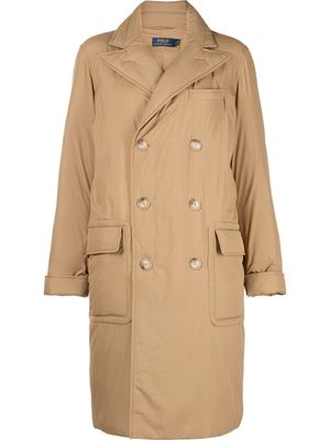 Polo Ralph Lauren padded double-breasted coat - Brown
