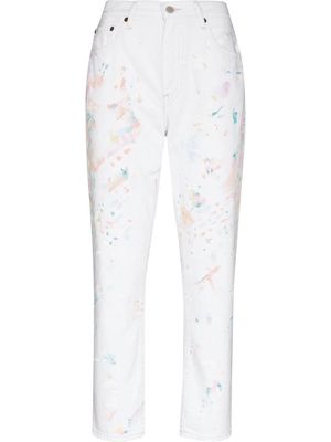Polo Ralph Lauren paint-splatter Avery jeans - Neutrals