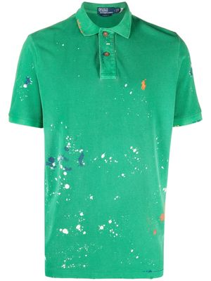Polo Ralph Lauren paint-splatter polo shirt - Green