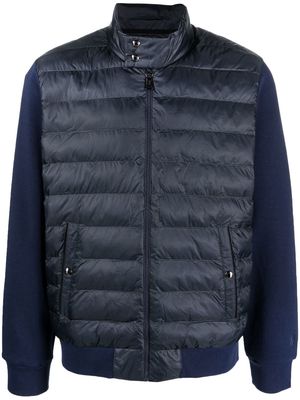 Polo Ralph Lauren panelled-design puffer jacket - Blue