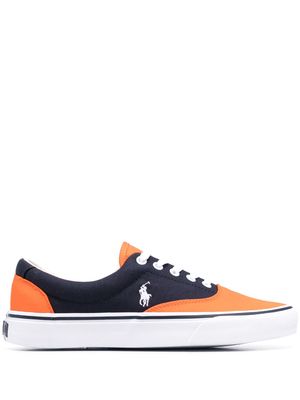 Polo Ralph Lauren panelled lace-up sneakers - Orange