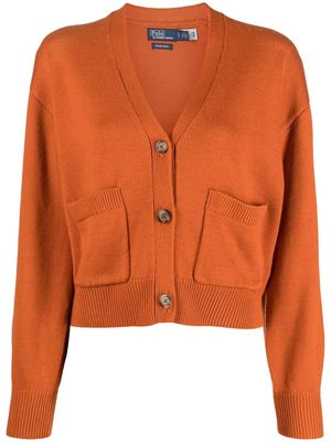 Polo Ralph Lauren patch pocket knitted cardigan - Orange
