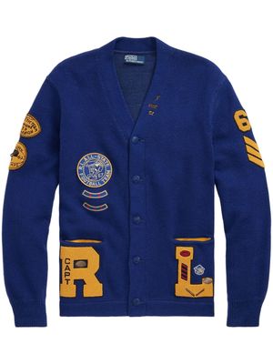 Polo Ralph Lauren patchwork cotton cardigan - Blue