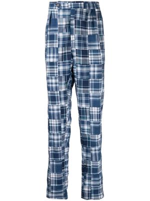 Polo Ralph Lauren patchwork-design tailored trousers - Blue