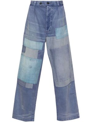 Polo Ralph Lauren patchwork loose-fit trousers - Blue