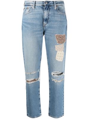 Polo Ralph Lauren patchwork mid-rise jeans - Blue