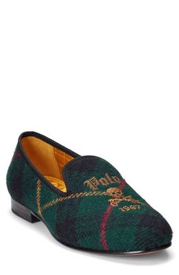 Polo Ralph Lauren Paxton Logo Embellished Wool Slipper in Keys And Skull