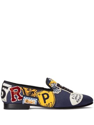 Polo Ralph Lauren Paxton logo-patch loafers - Blue