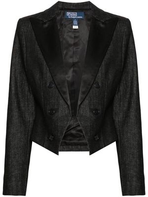 Polo Ralph Lauren peak-lapel denim jacket - Black
