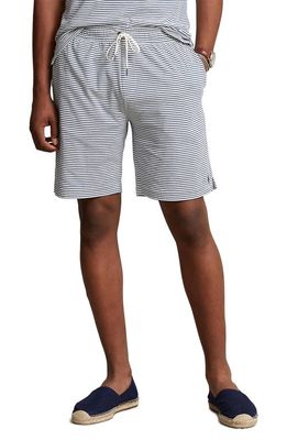 Polo Ralph Lauren Pinstripe Brushed Knit Shorts in Nevis/Clancy Blue