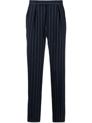 Polo Ralph Lauren pinstripe-pattern pleated trousers - Blue
