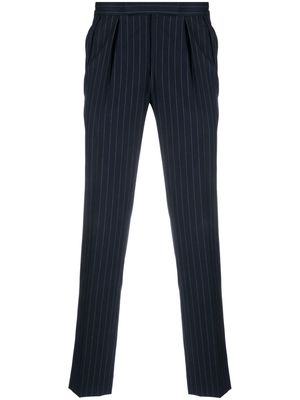 Polo Ralph Lauren pinstripe-pattern slim-cut trousers - Blue