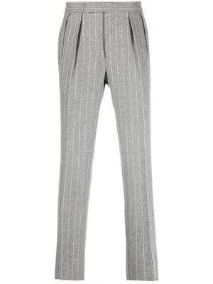 Polo Ralph Lauren pinstripe-pattern slim-cut trousers - Grey