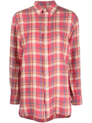 Polo Ralph Lauren plaid check buttoned shirt - Pink