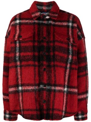 Polo Ralph Lauren plaid-check pattern brushed shirt - Red