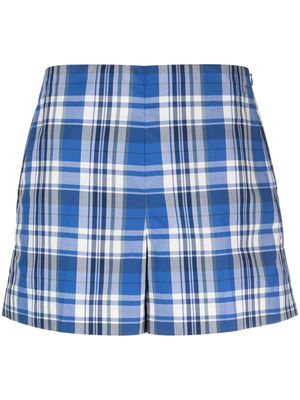 Polo Ralph Lauren plaid check-pattern cotton poplin shorts - Blue