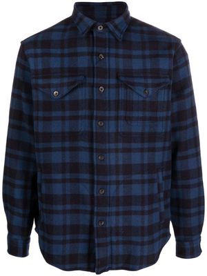 Polo Ralph Lauren plaid check pattern shirt jacket - Blue