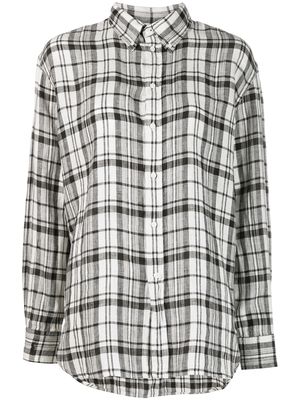Polo Ralph Lauren plaid linen button-down shirt - Black