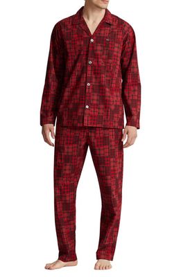 Polo Ralph Lauren Plaid Patchwork Cotton Pajamas in Red Patchwork