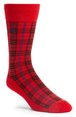 Polo Ralph Lauren Plaid Wool Blend Socks in Red