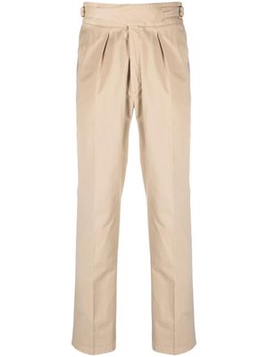 Polo Ralph Lauren pleat-detail pressed-crease trousers - Neutrals
