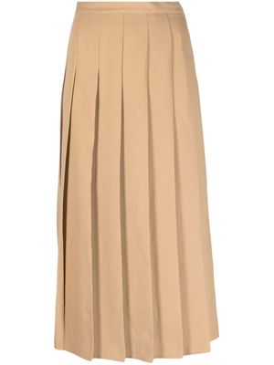 Polo Ralph Lauren pleated high-waist skirt - Brown