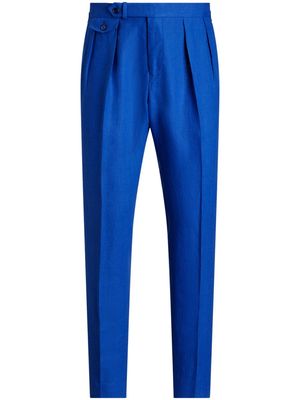 Polo Ralph Lauren Pleated linen trousers - Blue
