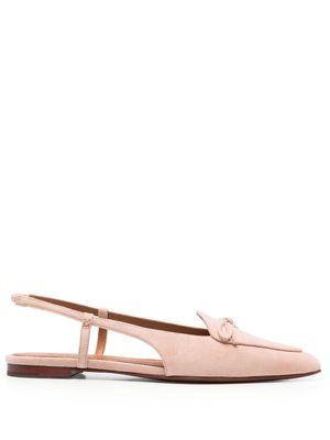 Polo Ralph Lauren pointed-toe suede slingback shoes - Pink