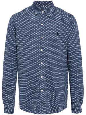 Polo Ralph Lauren polka-dot long-sleeve shirt - Blue