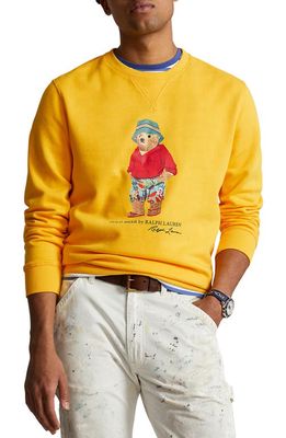 Polo Ralph Lauren Polo Bear Graphic Sweatshirt in Yellow Bucket Hat Bear