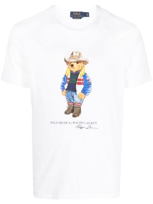 Polo Ralph Lauren Polo Bear print detail T-shirt - White