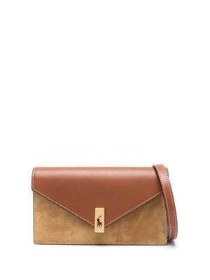 Polo Ralph Lauren Polo ID wallet crossbody bag - Brown