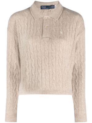 Polo Ralph Lauren Polo Pony cable-knit jumper - Neutrals