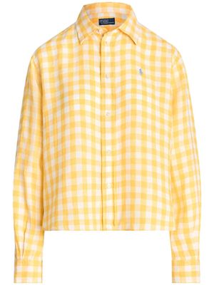 Polo Ralph Lauren Polo Pony checked linen shirt - Yellow