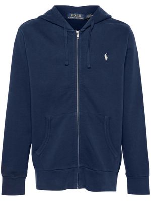 Polo Ralph Lauren Polo Pony-embroidered cotton hoodie - Blue