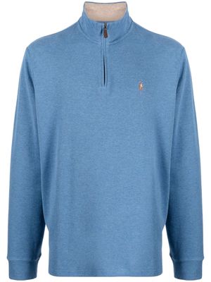 Polo Ralph Lauren Polo Pony-embroidered cotton jumper - Blue