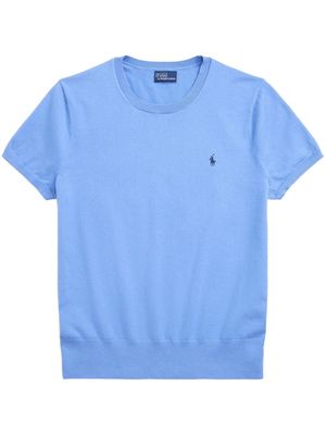 Polo Ralph Lauren Polo Pony-embroidered knitted top - Blue