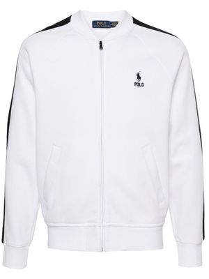 Polo Ralph Lauren Polo-Pony-embroidery zipped sweatshirt - White