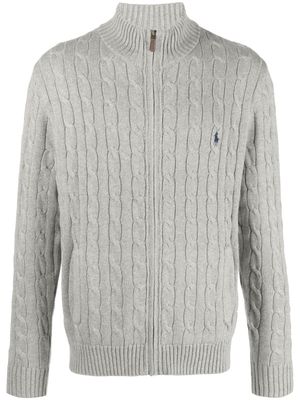 Polo Ralph Lauren Polo Pony-motif cable-knit cardigan - Grey