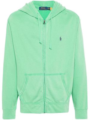 Polo Ralph Lauren Polo-Pony-motif zipped hoodie - Green