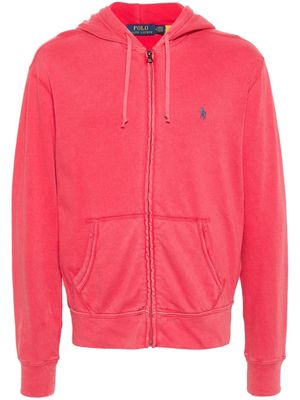 Polo Ralph Lauren Polo-Pony-motif zipped hoodie - Red