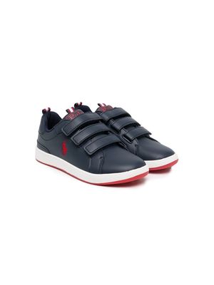 Polo Ralph Lauren Polo Pony touch-strap trainers - Blue