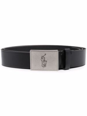 Polo Ralph Lauren Pony logo buckle belt - Black