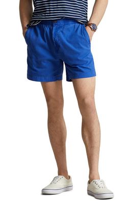 Polo Ralph Lauren Prepster Flat Front Elastic Waist Shorts in Pacific Royal