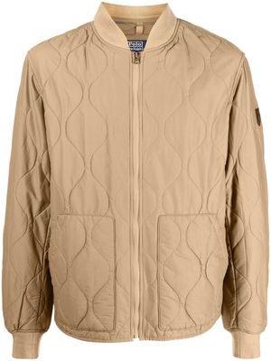 Polo Ralph Lauren quilted bomber jacket - Brown