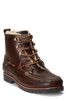 Polo Ralph Lauren Ranger Faux Shearling Boot in Chocolate Brown