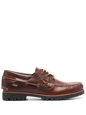 Polo Ralph Lauren Ranger leather boat shoes - Brown