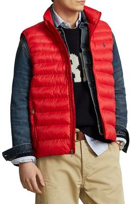 Polo Ralph Lauren Recycled Nylon Quilted Vest in Rl 2000 Red